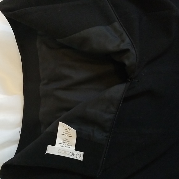 Womens sz 6 Black lined skirt - Picture 5 of 5